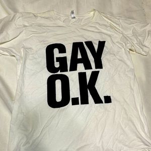 American apparel - gay o.k shirt